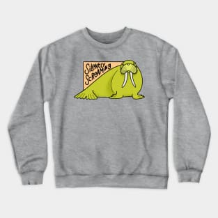 Silently Screaming Walrus Crewneck Sweatshirt